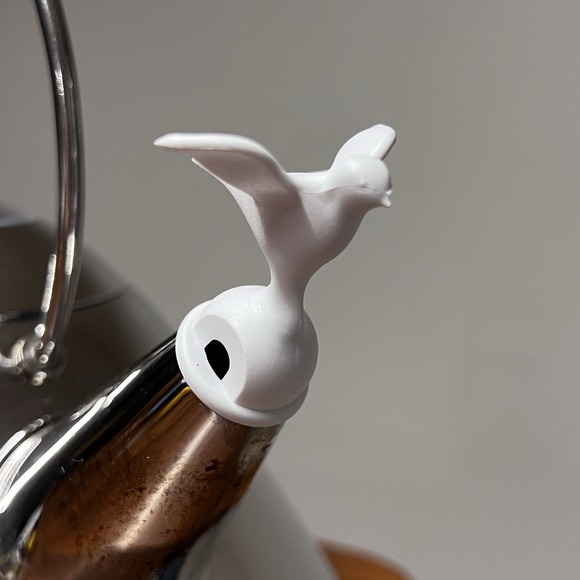 Alessi Michael Graves 9039 Induction Hob Kettle Bird Whistle White MCM Retro - Picture 3 of 8